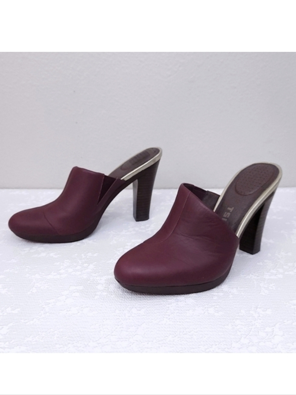 TSUBO Tattiana Mules Slip-On Leather Pumps US 7